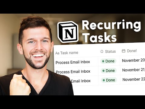 Notion FINALLY Has Recurring Tasks!