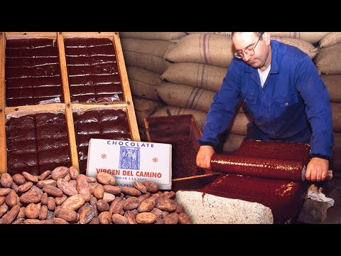 CHOCOLATE casero “A BRAZO”. Tueste y molienda del CACAO sobre PIEDRA y SIN uso de maquinaria moderna