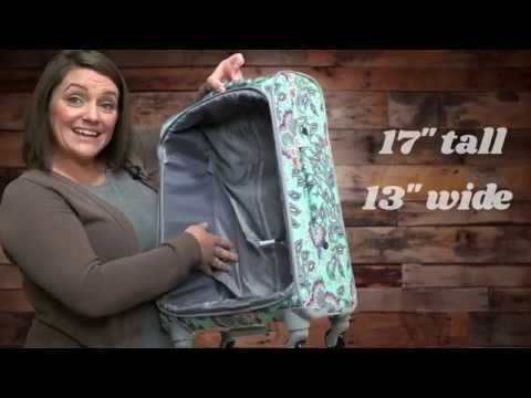 Why do you need this luggage for your next trip?! | Vera Bradley's Rolling Luggage