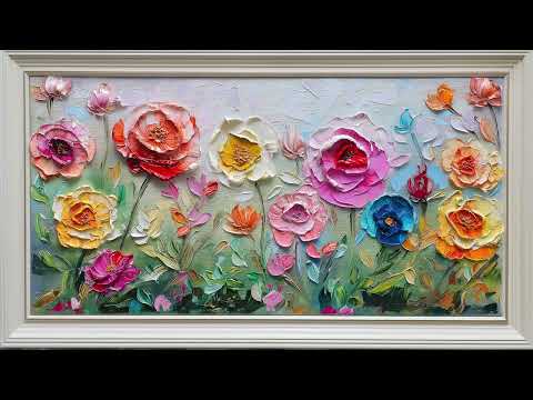 Smiling Colorful Roses | nice for tv background
