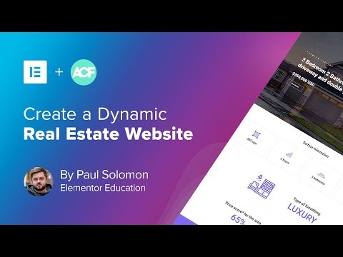 Create a Real Estate WordPress Website Using ACF & Elementor