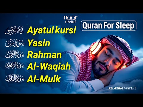 Beautiful Quran Before Sleep | Al-Fatiha,Ayatul Kursi,Surah Ar-Rahman, Al-Mulk, Yasin - By Alaa Aqel