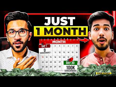 He Broke A Record? 0 to 100k Subs Within 30 Days | Case Study!