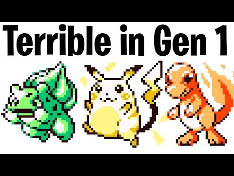 Gen 1 Pokémon were HILARIOUSLY Bad