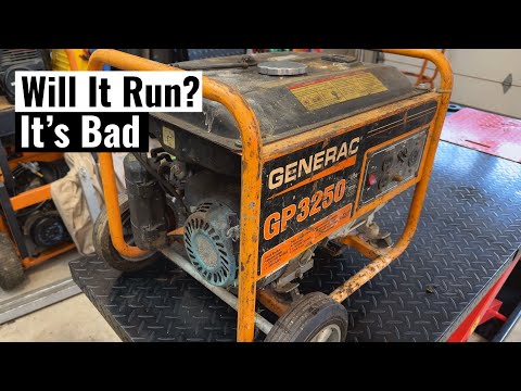 Abandoned Generac GP3250 - Will It Run and Make Power?