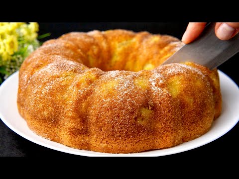Japanese Apple Cake in 5 MINUTES that NO ONE knows about! Simple and delicious!