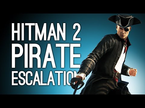 Hitman 2: TREASURE HUNT PIRATE ESCALATION! (Let's Play Hitman 2 - The Bartholomew Hornswoggle)