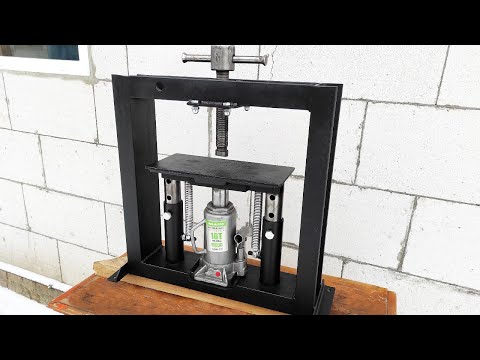 Amazing Hydraulic Press!! Powerful DIY Hydraulic Press!!