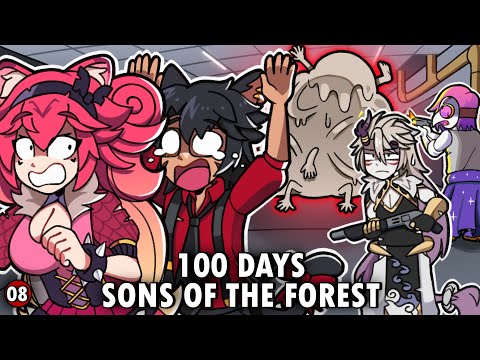 🔴100 Days Sons of the Forest with @LeizuShen @LunariaEN @Taiga_Chama DAY 71 TO 80