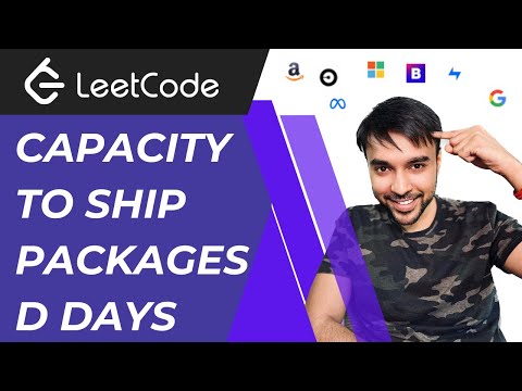 Capacity to Ship Packages Within D Days (LeetCode 1011) | Full Solution with visuals and animations