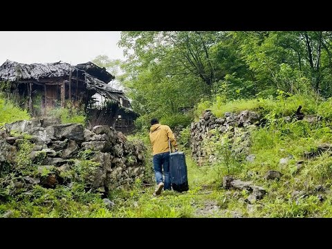 Losing Home, Losing Family, This Poor Man Restores and Renovates Abandoned House in the Forest