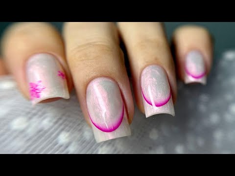 ИДЕАЛЬНЫЙ ФРЕНЧ с растяжкой! Все нюансы ПОКРЫТИЯ и работы со слайдерами