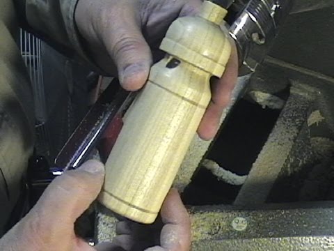 Turning a Wooden Train Whistle