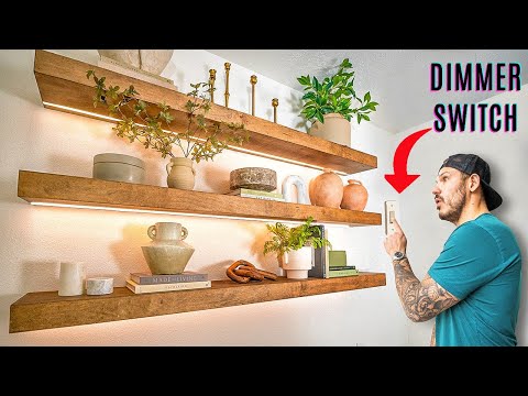 Building The FANCIEST Floating Shelves EVER!