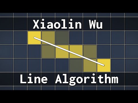 Xiaolin Wu's Line Algorithm - Rasterizing Lines with Anti-Aliasing