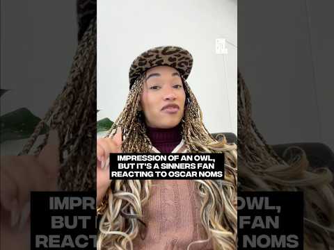 Impression of an owl...but it's a 'Sinners' fan reacting to Oscar noms #complexnews