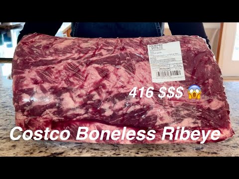 Costco Boneless Ribeye Whole / Costco 2025 / Costco Beef / Boneless Ribeye Whole / Beef Cut 