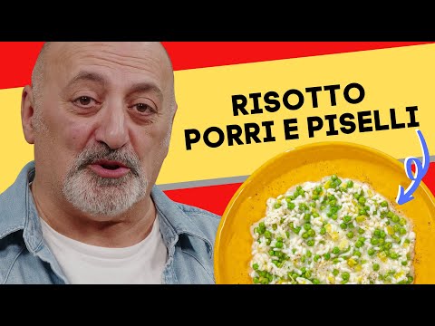 Risotto porri e piselli