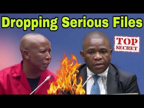 Julius Malema Questioning General Mkhwanazi. Dropping Explosive Secret Files.