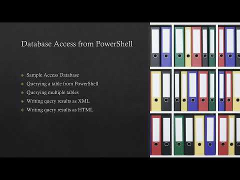 Database Access in PowerShell