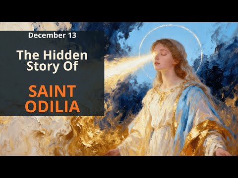 Dec.13 — The Hidden Story of Saint Odilia: The Blind Princess Who Saw the Light of Christ