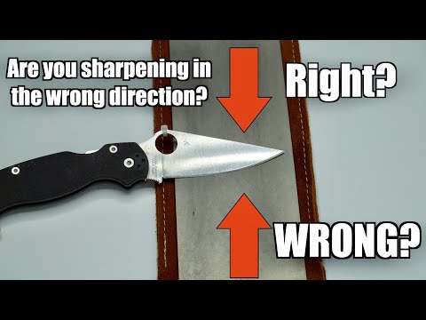 Does Knife Sharpening Direction Really Matter? YOU'RE DOING IT WRONG!