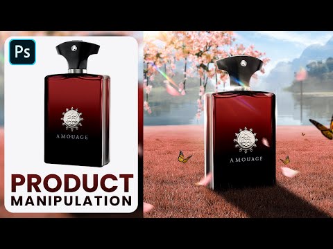 Perfume poster design photoshop tutorial | Product Manipulation in Photoshop | #photomanipulation