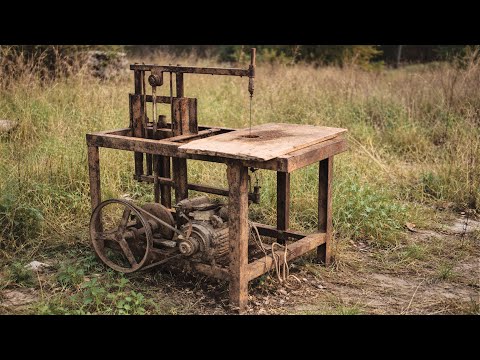 From A Rusted Machine In the Grass to Like-New | Antique Scroll Saw Restoration