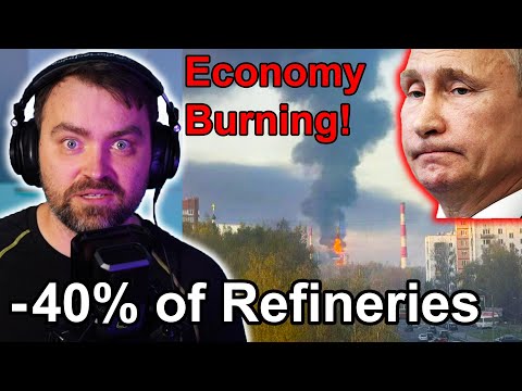 Update from Ukraine | Kaboom Day in Ruzzia | 40% of Refineries Lost | Fuel Crisis destroys Economy
