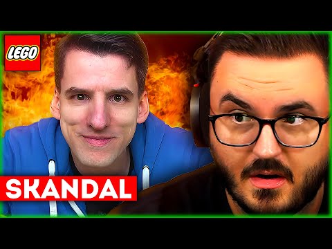 Held der Steine fährt über Lego drüber