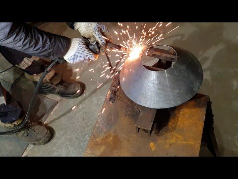 How easy it is to make a truncated cone from 2 mm metal. Do it yourself