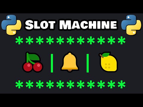 Let's code a beginners Python SLOT MACHINE 🎰