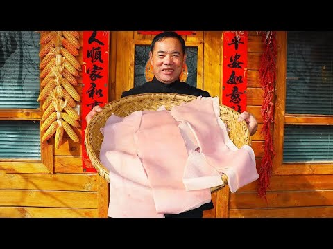 Pork Skin Exploded in Hot Sand & Stones! Then Turned Into a Crazy Good Hot Pot!| Uncle Rural Gourmet