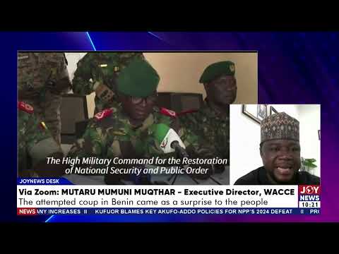 Attempted Military Takeover: ECOWAS deploys standby force to Benin