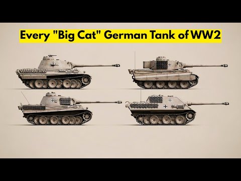 Every "Big Cat" German Tank of WW2 EXPLAINED.