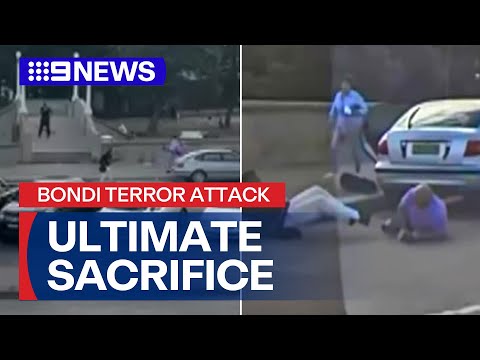 Couple pay the ultimate price for selfless act of bravery in Bondi shooting | 9 News Australia