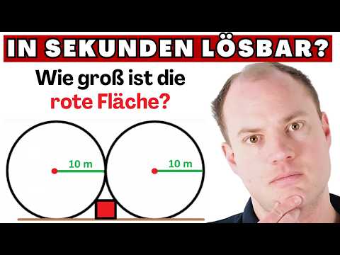 Wie groß ist die rote Fläche? (Einfache Schulmathematik)