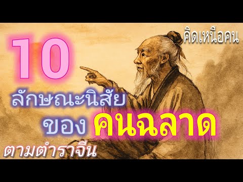 10 ลักษณะนิสัยของคนฉลาด ตามตำราจีน | การพัฒนาชีวิต | แนวคิดคนฉลาด | ข้อคิดตำราจีน | คิดเหนือคน