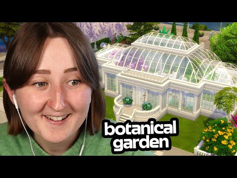 i built a BOTANICAL GARDEN in the sims