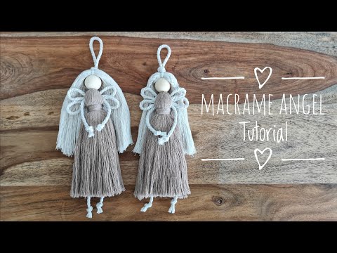 Macrame Angel Tutorial, Makramee Engel Anleitung