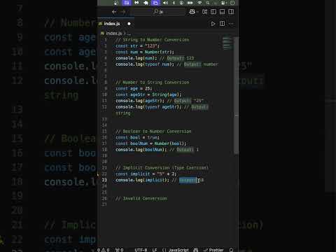 Master JavaScript Type Conversions: Strings, Numbers, Booleans & More!