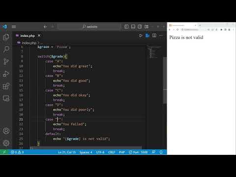 PHP switches explained