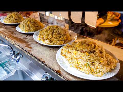 Incredible skill!! Four Super BIGt Fried Rice Restaurants in Japan