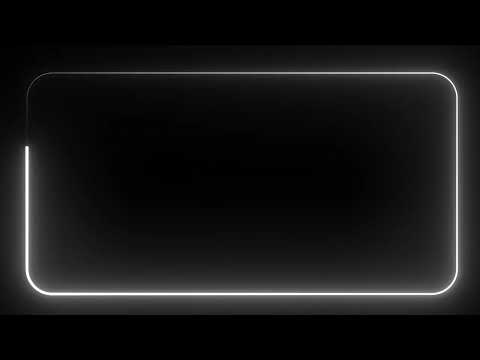 White Neon Frame Background | MD Animated Backgrounds | Free Video Backgrounds