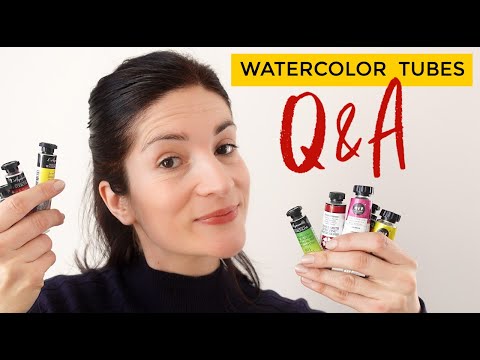 WATERCOLOR TUBES Q&A : Learn to use them !