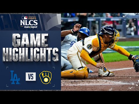 Dodgers vs. Brewers NLCS Game 1 Highlights (10/13/25) | MLB Highlights