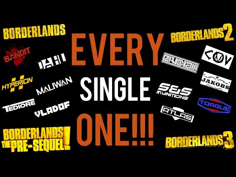 Literally EVERY Borderlands Weapons Manufacturer Explained (1, 2, TPS and 3)