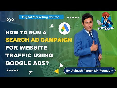 How to run search ads on google for website traffic?