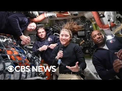 Watch: Artemis II astronauts take questions on their way toward the moon