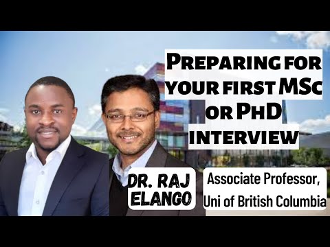 Tips on How to Prepare for Interview With Prospective M.Sc or PhD Supervisor | With Dr. Elango